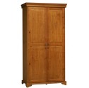 Armoire 2 portes merisier pin massif Louis Philippe 9802