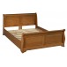 Lit bateau Louis Philippe merisier + sommier 140/190 98140