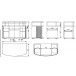 Meuble TV Home Cinema avec support enceintes 3 coloris