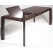 Grande table rectangle avec allonge de 6 à 8 places wengé PETER
