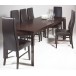 Grande table rectangle avec allonge de 6 à 8 places wengé PETER