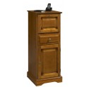 Meuble d'entr&eacute;e, meuble t&eacute;l&eacute;phone merisier Louis Philippe