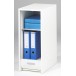 Bureau blanc avec 2 caissons à rideau