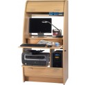 Armoire informatique galb&eacute;e 2 rideaux CIBOX