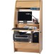 Armoire Informatique Galbée Hêtre