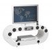 Meuble TV Station IPHONE Barre de Son arrondi blanc 