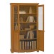 Meuble bibliothèque pin miel 2 portes de style anglais 38222