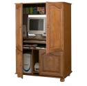 Armoire informatique 4 portes en ch&ecirc;ne 5626CO