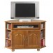 Meuble TV d'Angle Chêne 2 Portes 1 Abattant