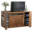 Large meuble TV HIFI ch&ecirc;ne avec range-cd 5634VAR