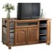 Large Meuble TV HIFI Chêne Range CD DVD