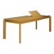 Table rectangle chêne clair 6 à 8 places allonges intégrées PETER