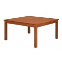 Table rectangle / carr&eacute;e 6 &agrave; 8 places teint&eacute;e merisier JADON