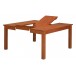 Table rectangle / carrée 6 à 8 places teintée merisier JADON