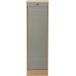 Meuble classeur à rideau 140 cm Erable / Alu ENZO