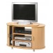 Meuble TV Plateau Pivotant Hêtre sur Roulettes