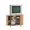 Meuble TV Hifi plateau pivotant h&ecirc;tre