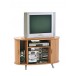 Meuble TV Hifi plateau pivotant hêtre