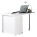 Bureau informatique blanc pivotant