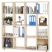 Rayonnage 16 Cases Cubiques 4 Coloris Grosse Epaisseur