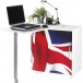 Bureau Informatique Blanc Pivotant