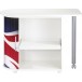 Bureau informatique blanc drapeau anglais