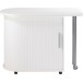 Bureau Informatique Blanc Pivotant