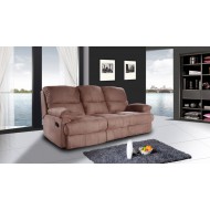 Relax canape microfibre taupe 3 places