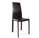 Chaises M&eacute;tal Coloris Chocolat