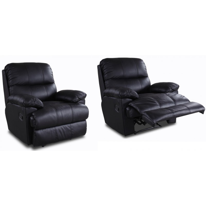 Fauteuils relax: fauteuil de relaxation marron fonc? en pu. Les beaux fauteuils de salon