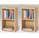 Lot de 2 Rayonnages H&ecirc;tre
