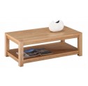 Table Basse Rectangle Ch&ecirc;ne Clair 120 cm