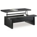 Table Basse Wengé Placage Ouverte