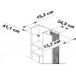 Meuble TV HIFI merisier grand écran + Range CD 6734P