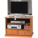 Meuble TV Hifi Merisier Louis Philippe sur Roulettes