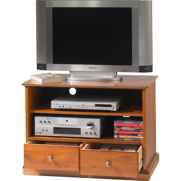 Meuble Tv Led Hifi : Meuble Tv Hi Fi 2 Tiroirs Sur Roulettes Merisier 6738 Meuble Tv Led Hifi : Meuble Tv Hi Fi 2 Tiroirs Sur Roulettes Merisier 6738