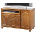 Meuble TV Hi-Fi grand &eacute;cran ch&ecirc;ne 3 portes 5612VAR