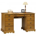 Bureau Ministre Pin Miel de Style Anglais