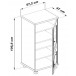 Rack Hi-Fi 2 portes chêne 5616
