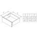 Commode 4 tiroirs + crédence style anglais blanc 40104