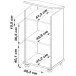 Rack Hi-Fi 2 portes chêne 5616