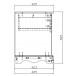 Chevet 1 tiroir 1 niche style anglais blanc 40101