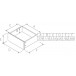 Chevet 1 tiroir 1 niche style anglais blanc 40101