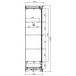 Grande armoire 4 portes 4 tiroirs style anglais blanc 40204
