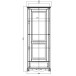 Bonnetière 1 porte 1 tiroir style anglais blanc 40201