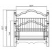 Lit junior 90 x 190 style anglais blanc 40090