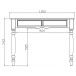 Table à écrire style anglais blanc 2 tiroirs 40150