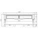 Table basse rectangle 100x70 blanche 2 tiroirs 40300 style angla