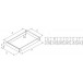 Table basse rectangle 100x70 blanche 2 tiroirs 40300 style angla