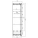Grande armoire 2 portes 2 tiroirs style anglais pin miel 38202